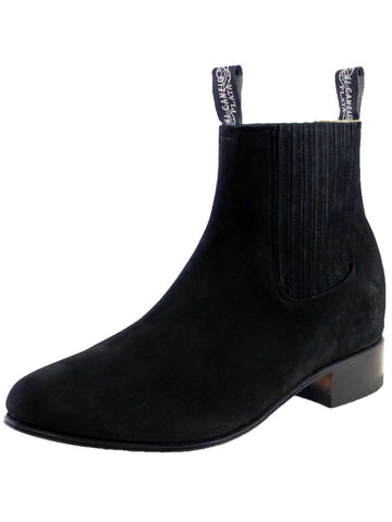 BOTIN CHARRO EL CANELO BTNCH/1 PIEL BOVINO NOBUCK Black