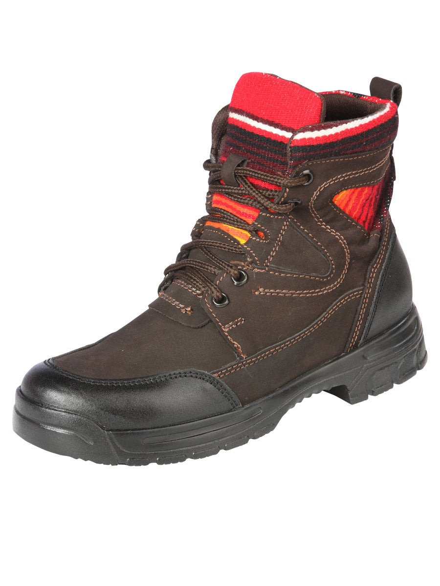 BOTA TRABAJO S/ CASCO AGUJETAS EL GENERAL ZAR-BTD-4 NOBUCK CAFE/NARANJA