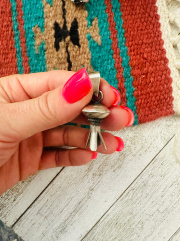 Navajo Sterling Silver Blossom Pendant