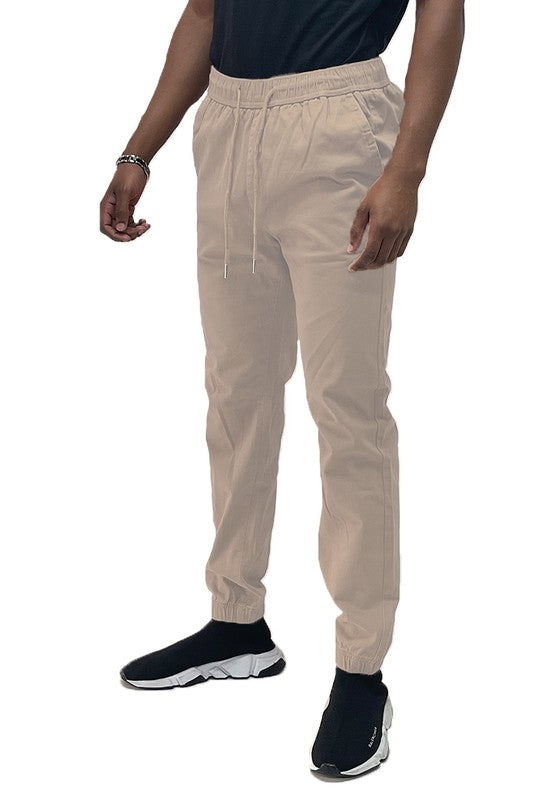 Weiv Mens Solid Stretch Cargo Jogger