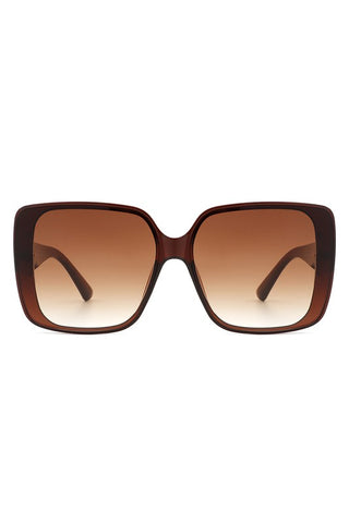 Square Retro Fashion Flat Top Women Sunglasses