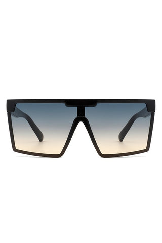 Oversize Square Flat Top Fashion Women Sunglasses