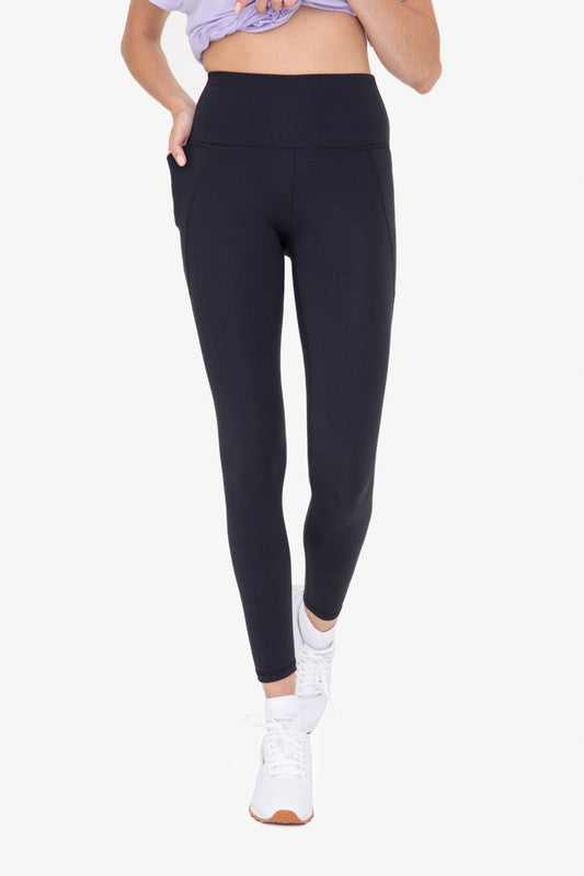 Tapered Band Essential Solid Highwaist Leggings