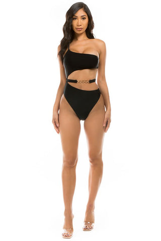 CHIC BELT ONE-PIECE