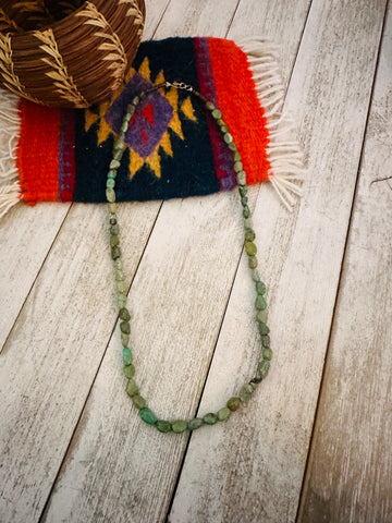 Navajo Turquoise & Heishi 18” Beaded Necklace