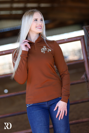 MAKE ALL THINGS WESTERN POLAR FLEECE PERFORMANCE QUARTER ZIP