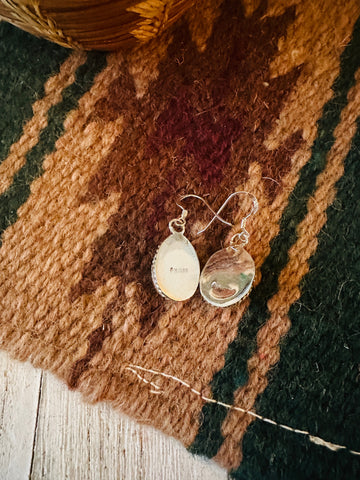 Navajo Sterling Silver, & Jasper Dangle Earrings