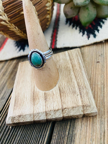 Navajo Royston Turquoise & Sterling Silver Ring Size 7