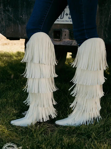 Frosted Fringe Boots