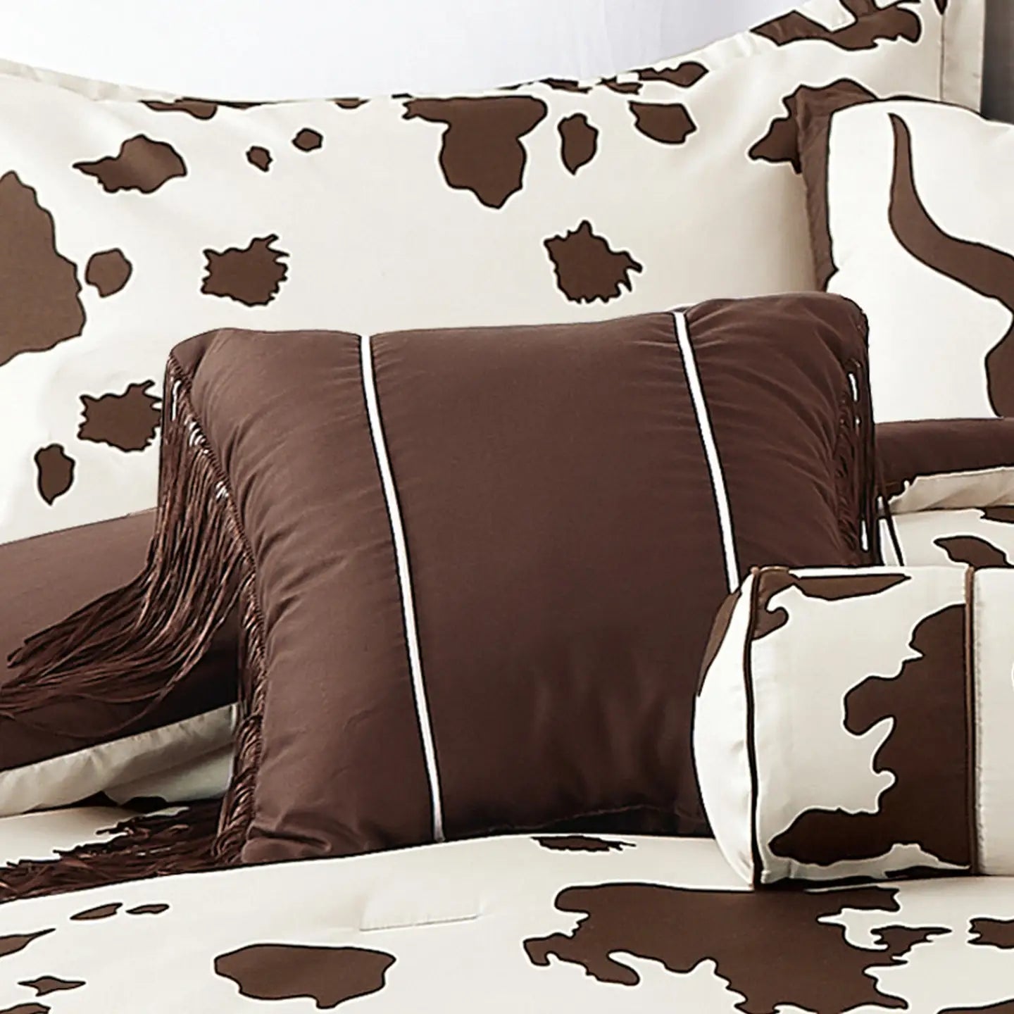 Linen Mart - Rustic Cowhide Farmhouse Comforter Set