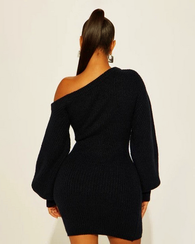 Sweater Knit Mini Dress