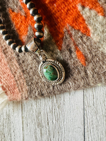 Navajo Turquoise & Sterling Silver Pendant