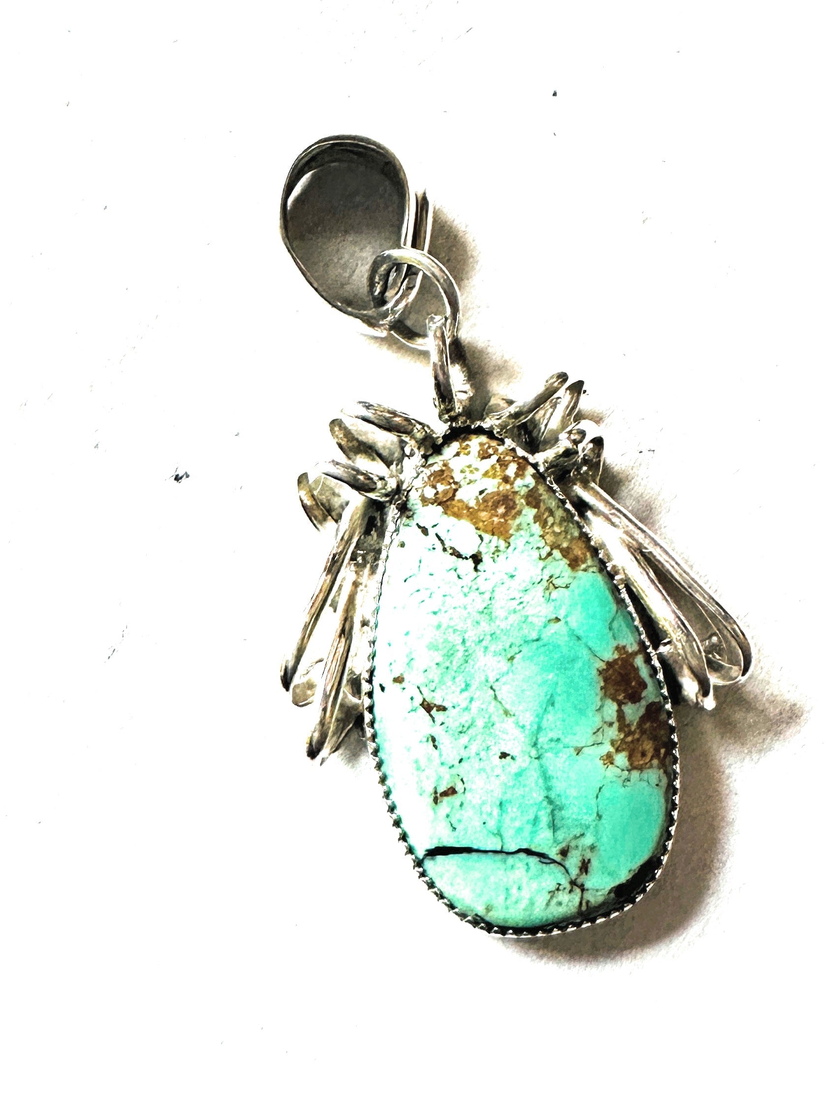 Navajo Turquoise & Sterling Silver Pendant