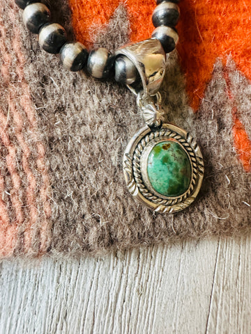 Navajo Turquoise & Sterling Silver Pendant