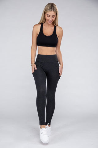 Active Leggings Featuring Concealed Pockets