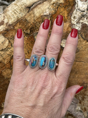 Navajo Purple Dream & Sterling  Ring Adjustable