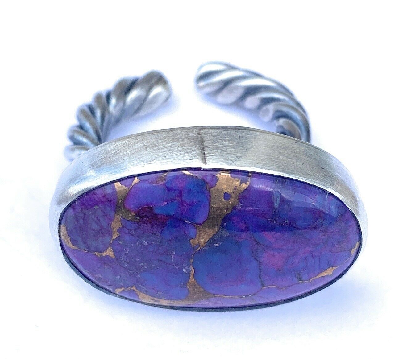 Navajo Purple Dream Mohave & Sterling Silver Adjustable Ring