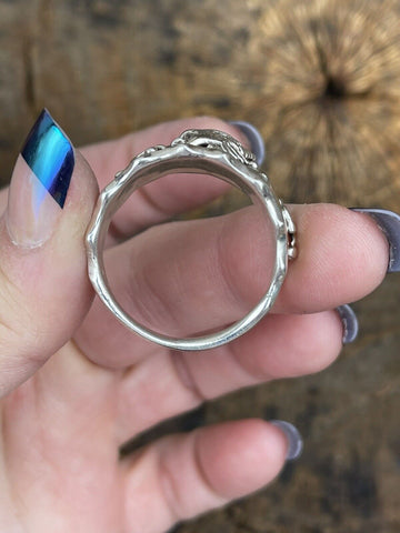 Navajo Sterling Silver Men’s Eagle Ring