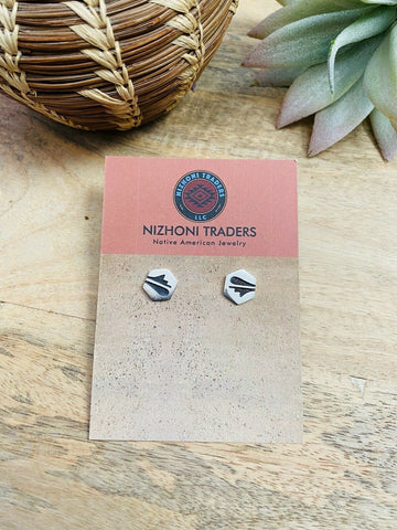 Hopi Overlaid Sterling Silver Stud Earrings