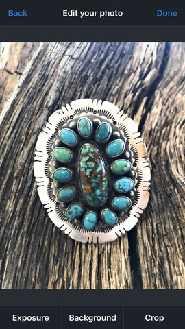 Navajo Cluster Multi Turquoise &  Sterling Silver Ring Size 6