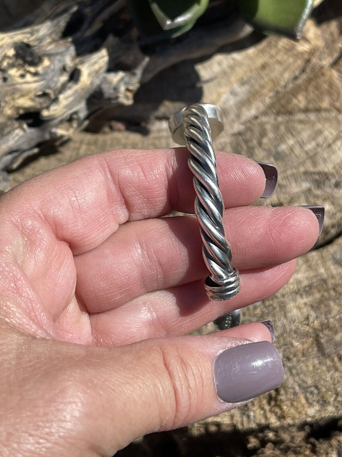 Navajo Pink Dream Mojave Sterling Silver Custom Cuff