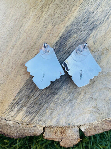 Navajo Turquoise & Sterling Silver Post Earrings