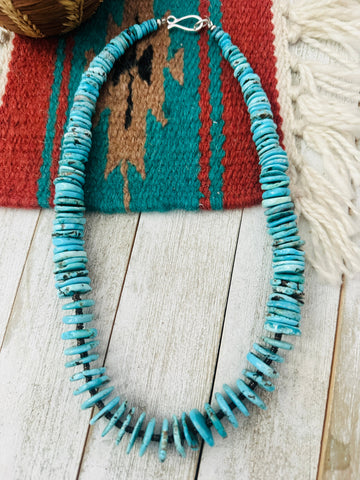 Navajo Turquoise & Heishi 20” Beaded Necklace