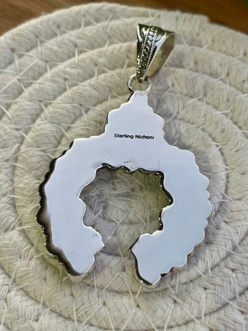 Handmade Sterling Silver And Pink Dream Mohave Naja Pendant