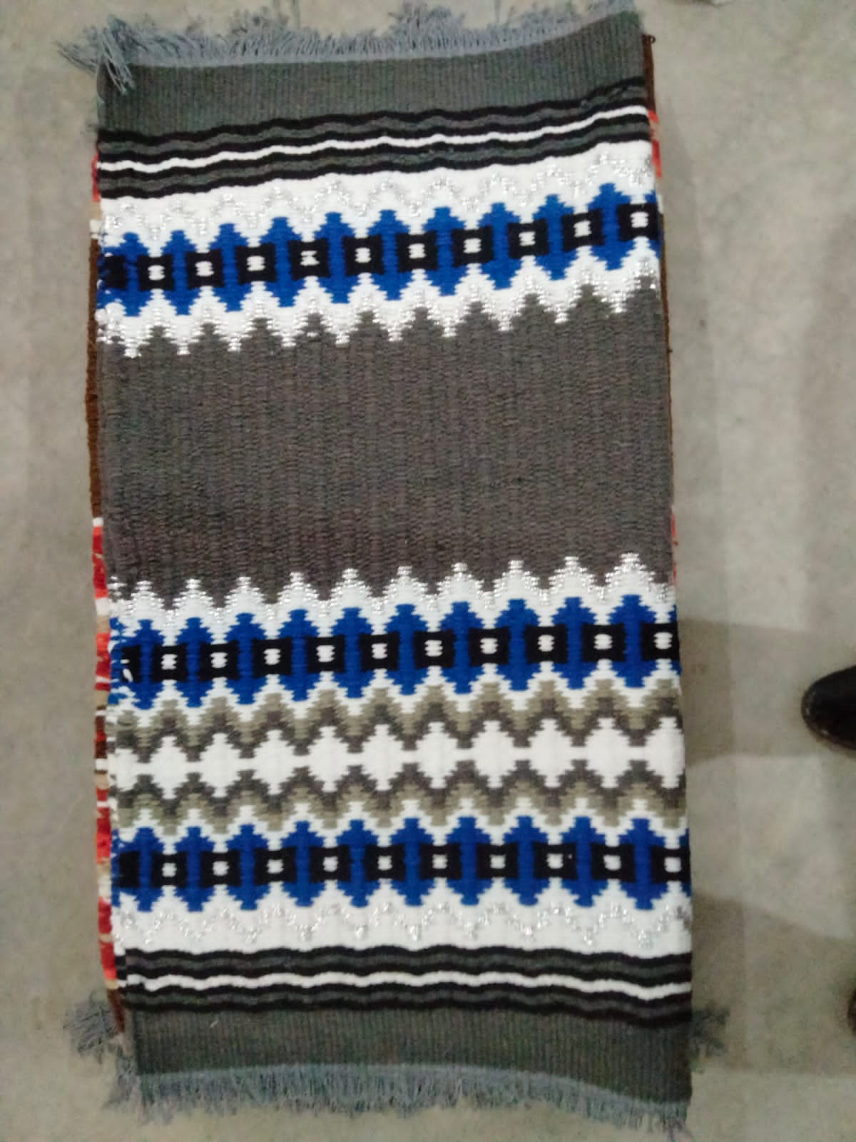 Blue and Grey Saddle Pad