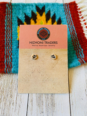 Hopi Overlaid Sterling Silver Stud Earrings