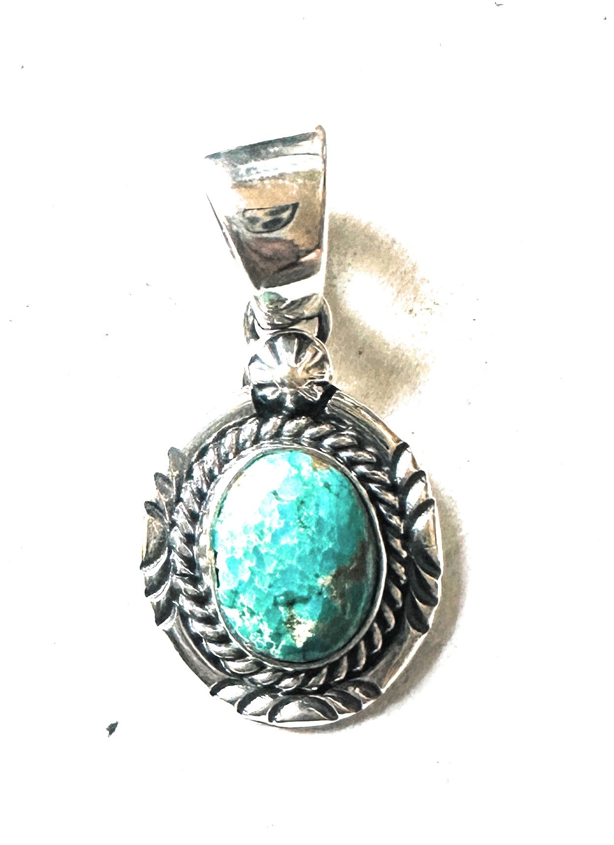 Navajo Turquoise & Sterling Silver Pendant