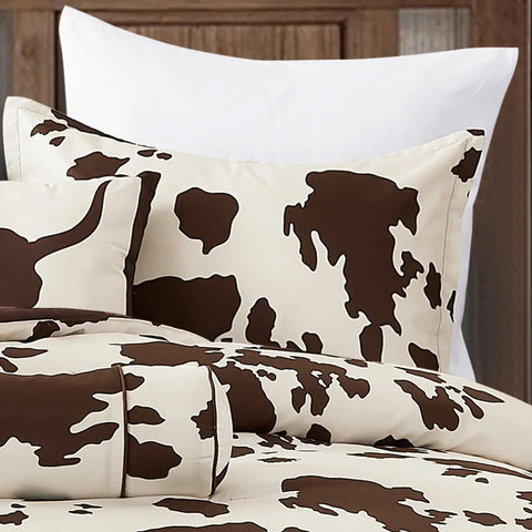 Linen Mart - Rustic Cowhide Farmhouse Comforter Set