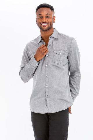 Weiv Men's Casual Long Sleeve Shirts