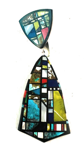 Santo Domingo Multi Stone Inlay Pendant