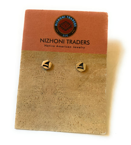 Hopi Overlaid Sterling Silver Stud Earrings