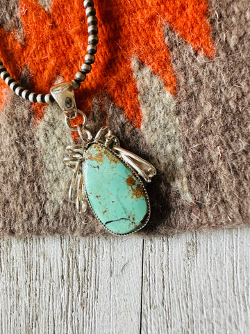 Navajo Turquoise & Sterling Silver Pendant