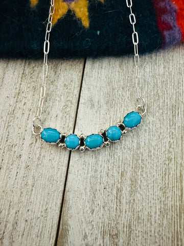 Navajo Turquoise & Sterling Silver Necklace