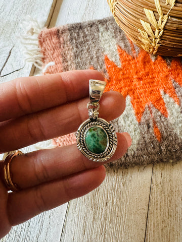 Navajo Turquoise & Sterling Silver Pendant