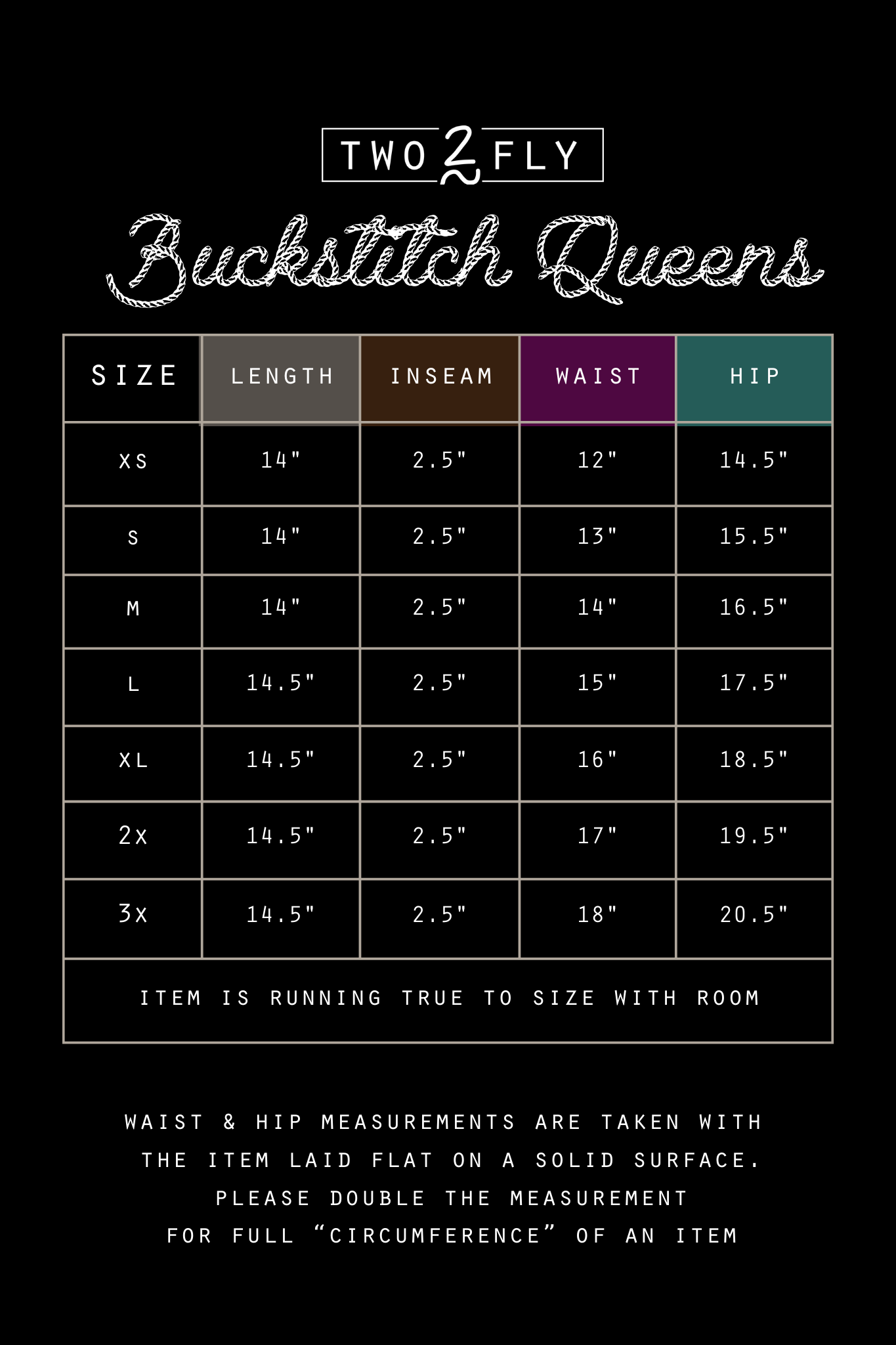 BUCKSTITCH QUEENS *SADDLE