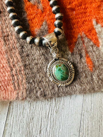 Navajo Turquoise & Sterling Silver Pendant