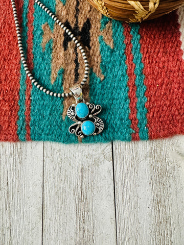 Navajo Turquoise & Sterling Silver Pendant