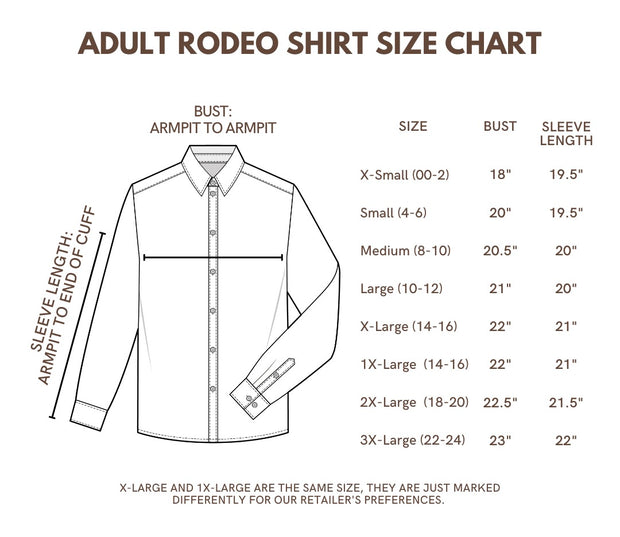 RED PERFORMANCE RODEO SHIRT (ADULT)