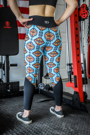 SEDONA FULL PRINT CROSSOVER LEGGINGS