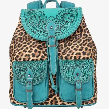 Montana West Tooled Leopard Backpack