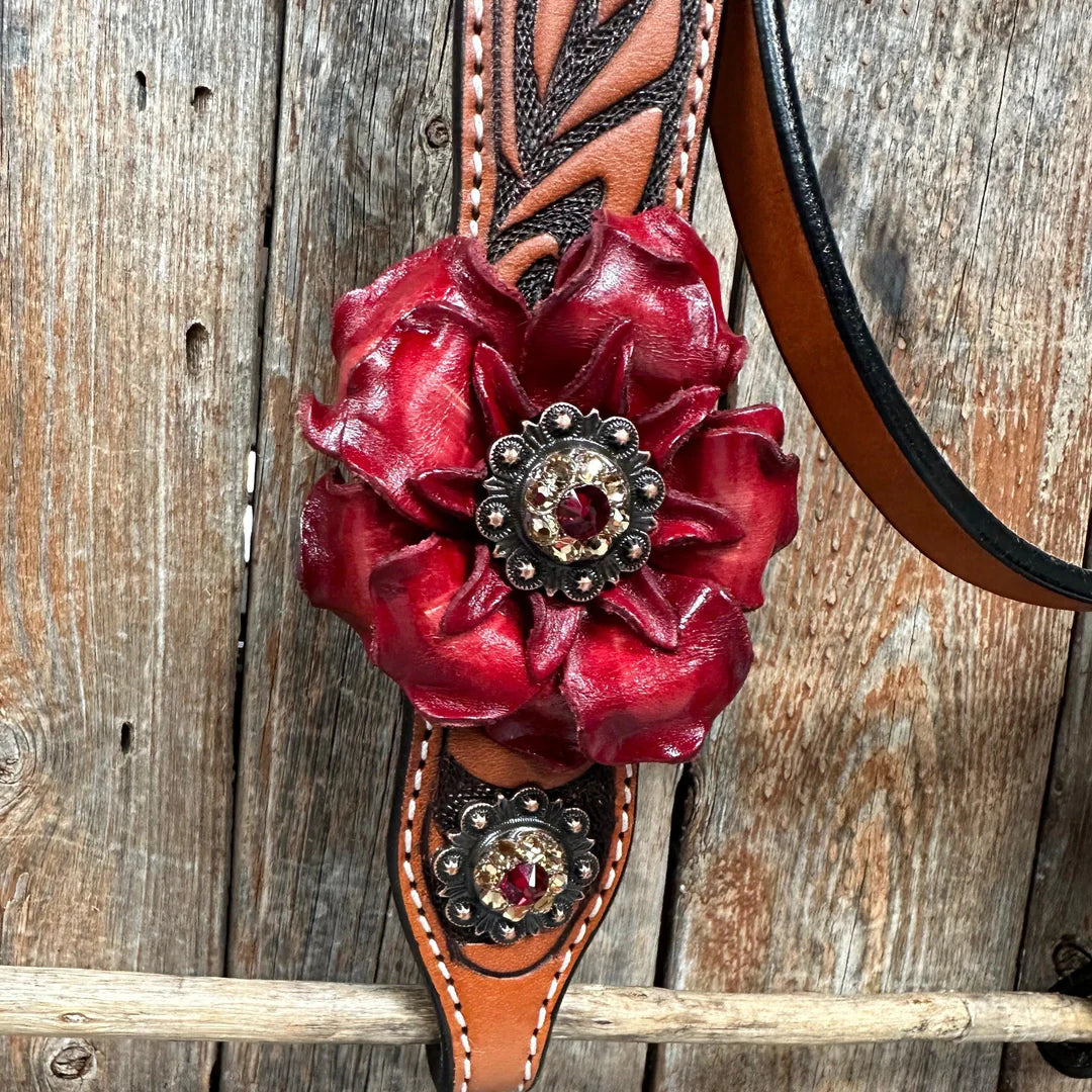 Zebra Ruby Browband / Breastcollar Tack Set