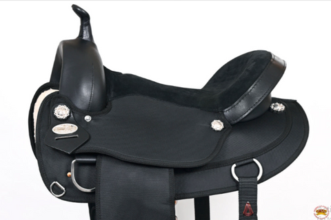 HILASON Flex Tree Western Horse Saddle Cordura Trail & Pleasure