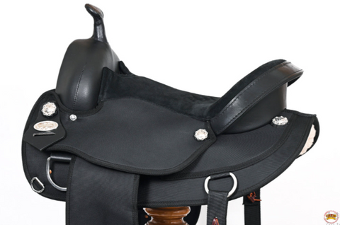 HILASON Flex Tree Western Horse Saddle Cordura Trail & Pleasure