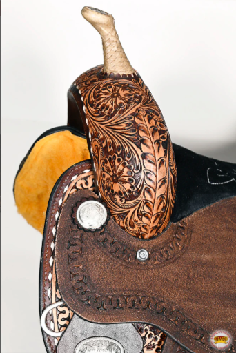 HILASON Western Horse Barrel Racing Saddle Trail American Leather