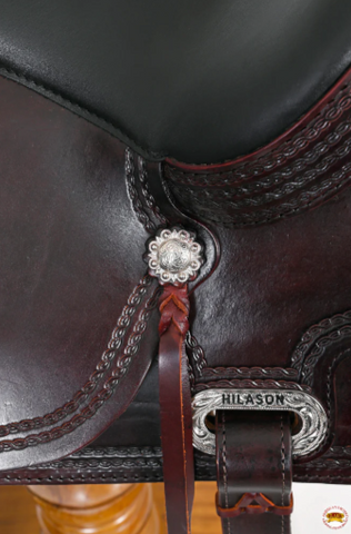 HILASON Western Horse Saddle American Leather Treeless Trail Pleasure