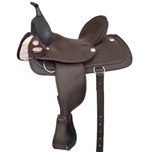 HILASON Western Horse Ranch Roping Saddle American Leather